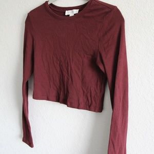 Forever 21 Long Sleeve Crop Top